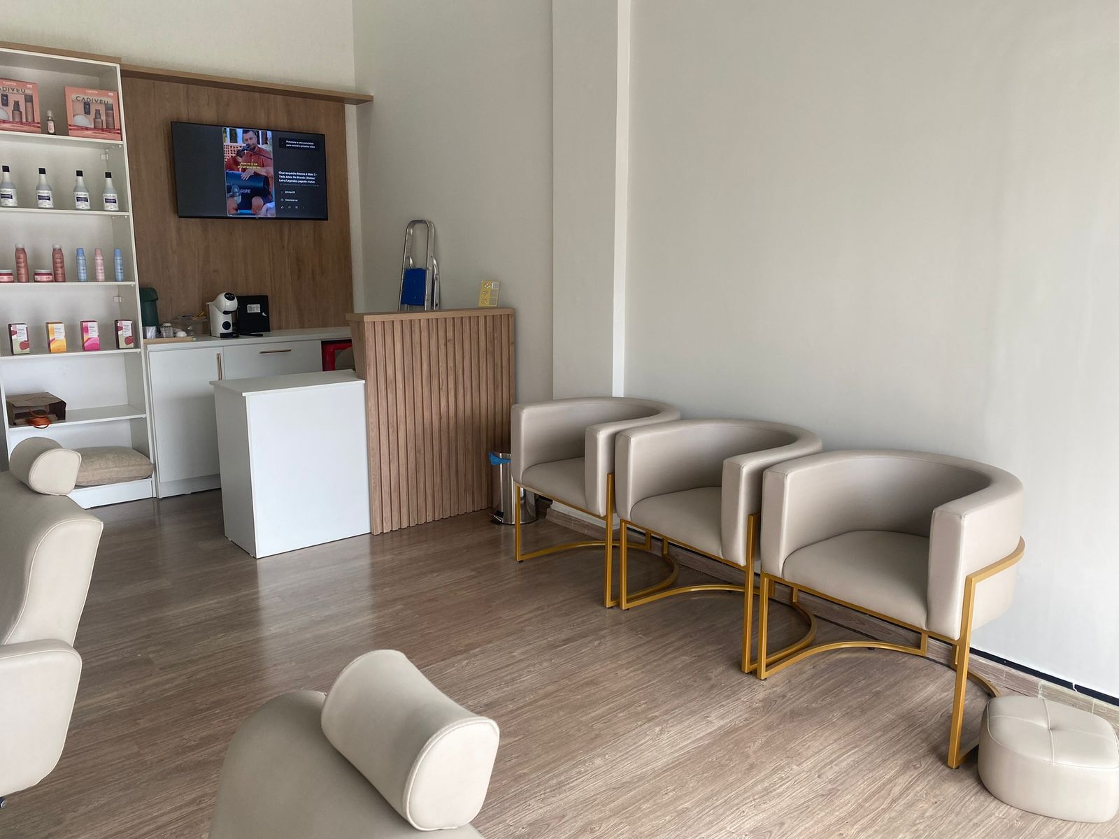 Área de espera do salão